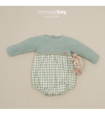 PELELE BEBÉ UNISEX VERDE...