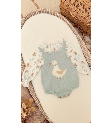 CONJUNTO BEBE RANITA VERDE...