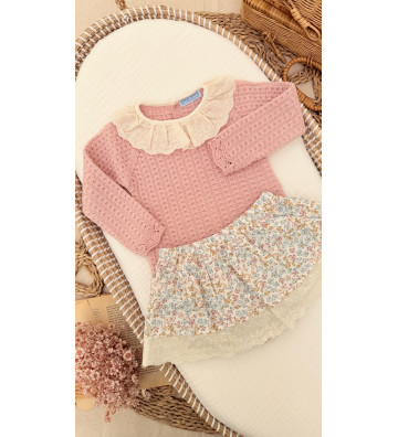CONJUNTO DE JERSEY DE LANA...