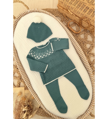 CONJUNTO DE POLAINA LANA...