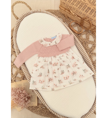 VESTIDO BEBE NIÑA  CIELO...
