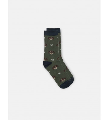 CALCETIN KIDS DOG VERDE