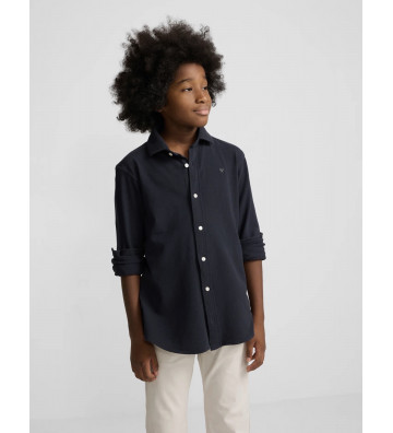 CAMISA SPORT KIDS PIQUE MARINO