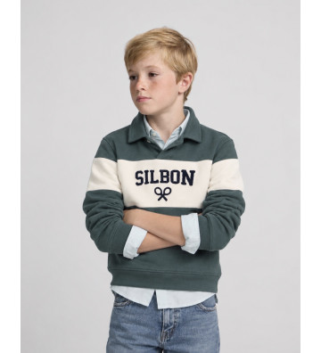 SUDADERA KIDS CUELLO POLO...