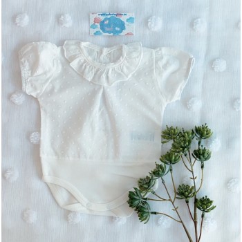 BODY PLUMETI CRUDO MANGA CORTA