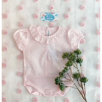 BODY PLUMETI ROSA MANGA CORTA