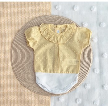 BODY PLUMETI CUELLO  AMARILLO