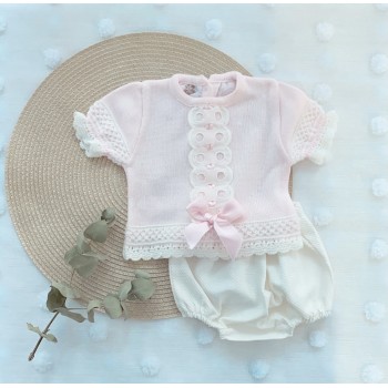 CONJUNTO BEBE NIÑA ROSA...