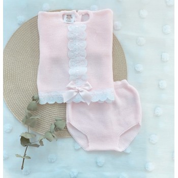 CONJUNTO BEBE NIÑA ROSA...