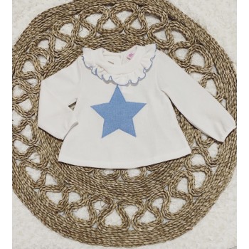 JERSEY ESTRELLA BLANCO/CELESTE