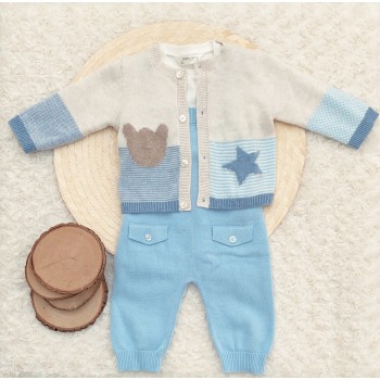 CONJUNTO BEBE NIÑO 3 PIEZAS