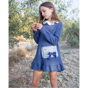 VESTIDO NIÑA BOLSO