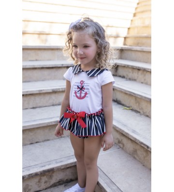 CONJUNTO BEBÉ NIÑA ANCLAS...