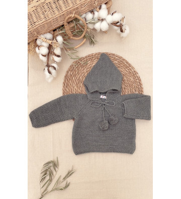 JERSEY DE LANA POMPE GRIS...