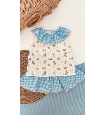 CONJUNTO DE BLUSA Y...