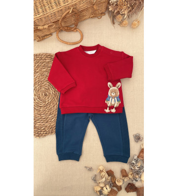CHÁNDAL BEBÉ NIÑO ROJO...