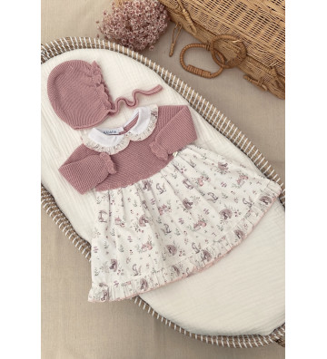 VESTIDO CON CAPOTA BEBÉ...