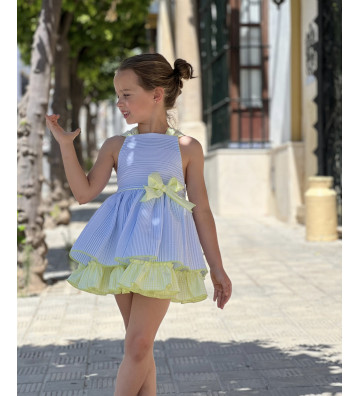 VESTIDO NIÑA ESCOTE RIBERA...